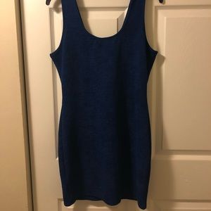 Blue bodycon dress